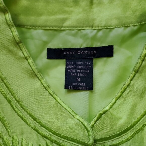 Anne Carson silk sleeveless lined blouse sz M - Picture 6 of 6